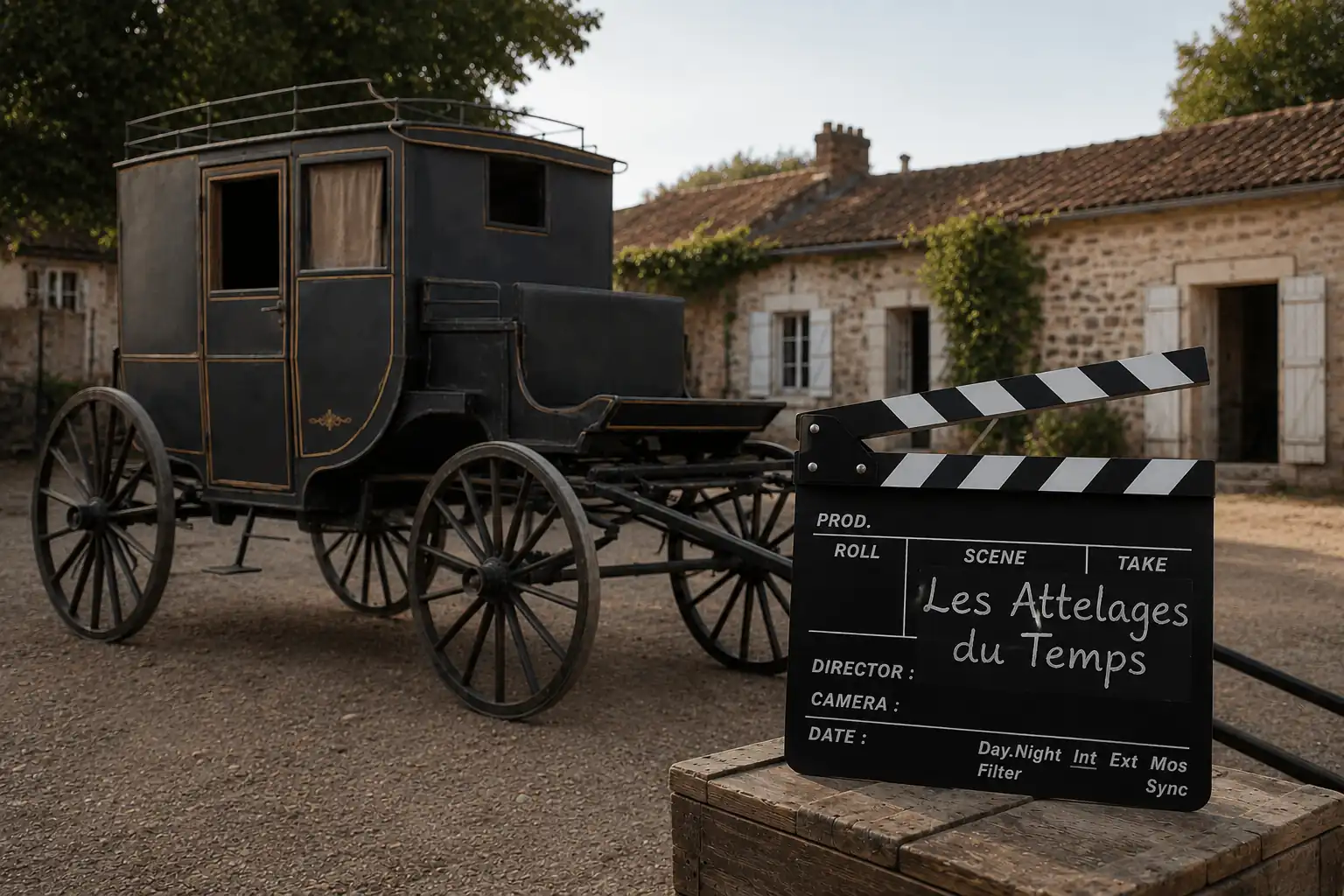 Calèche pour tournage cinéma historique
