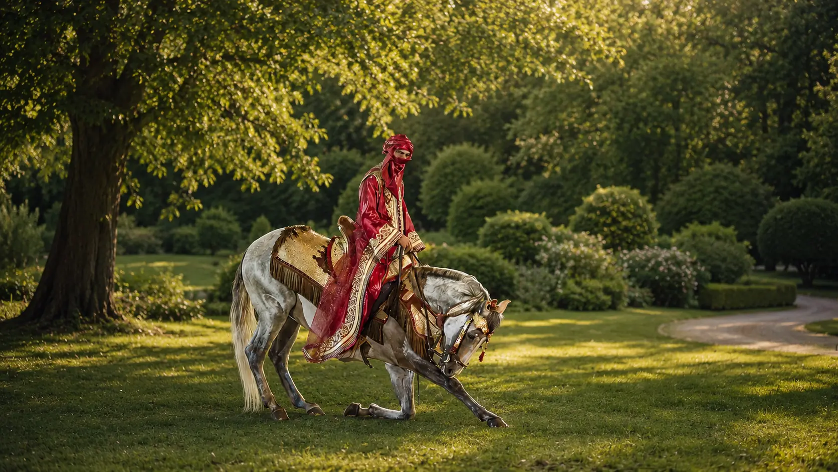 Cheval de cérémonie pour mariage