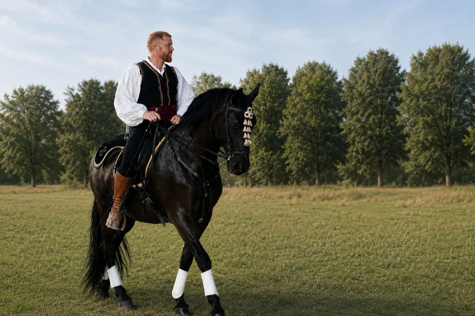 Cheval de cérémonie pour mariage