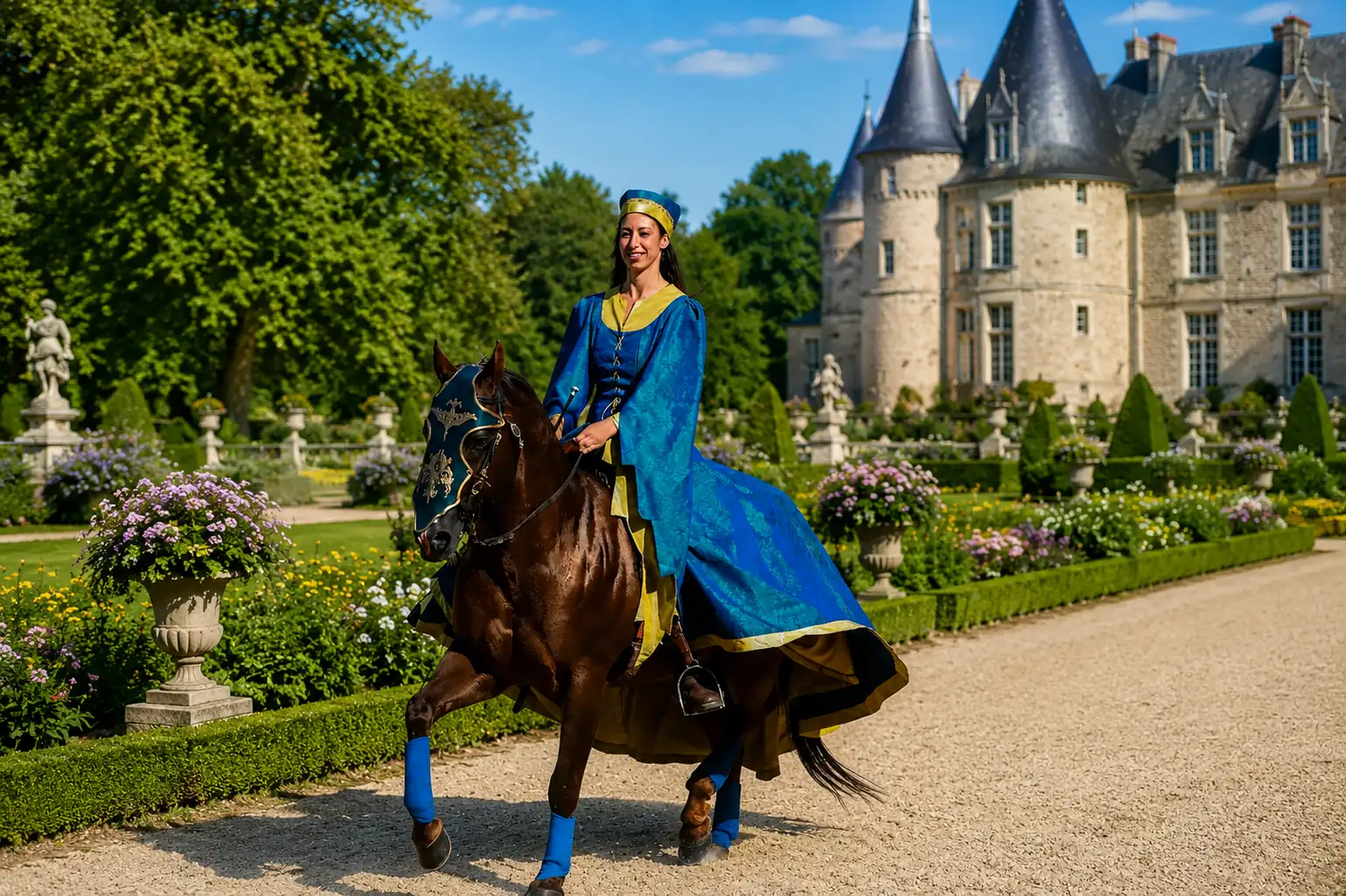Cheval monté pour mariage